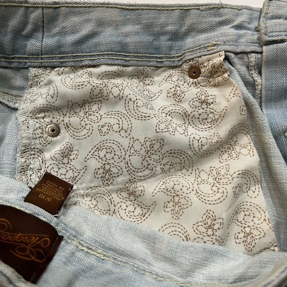 Aeropostale‎ Vintage 90s Y2K Distressed Denim Micro Mini Skirt Sz. 9/10 - Picture 8 of 8